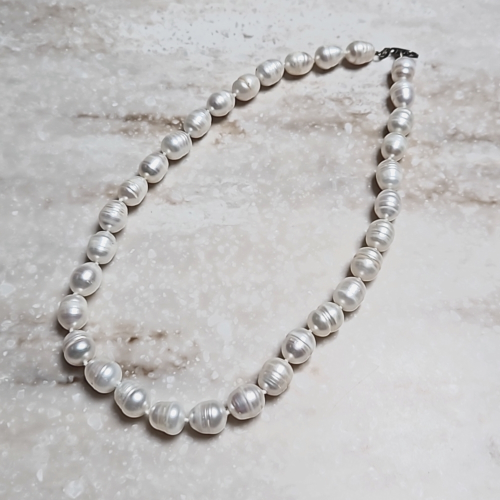 😍925 Silver White Pearl Necklace😍 NWOT
